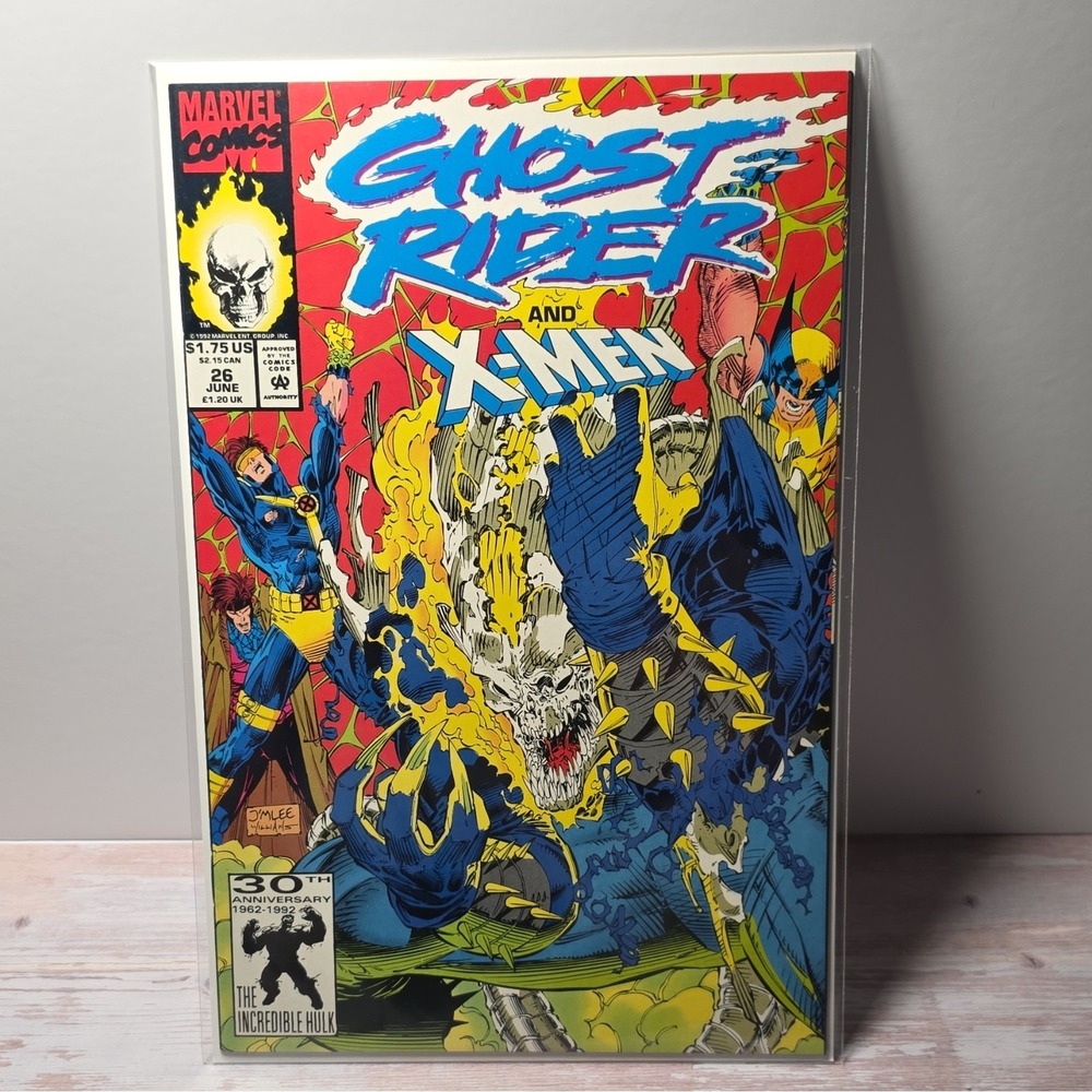 Marvel Comics Ghost Rider and X-Men #26 (1992) Jim Lee Cover 30th Anniversary